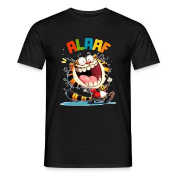 Carnival Tiger Kölle Alaaf Costume Cologne Funny - Men's T-Shirt - black - Front - AI Model Male 178 light (178cm)