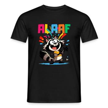 Carnaval raton laveur Cologne Alaaf Costume Cologne Drôle - T-shirt homme - noir - Devant - AI Model Male 178 light (178cm)