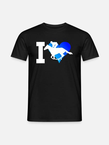 Hunting Riding Dressour Equestrian - Men's T-Shirt - black