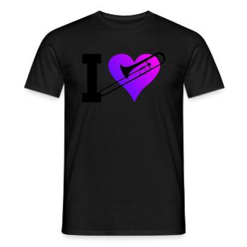Tenor trombone trombonist Men Trombonist - Men's T-Shirt - black - Front - AI Model Male 178 light (178cm)