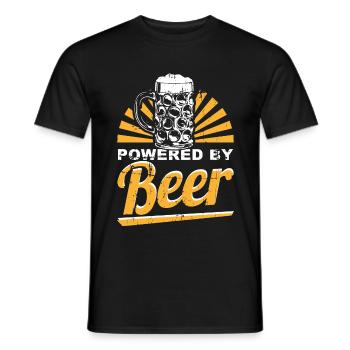 Beer drinking tour - Men's T-Shirt - black - Front - AI Model Male 178 light (178cm)