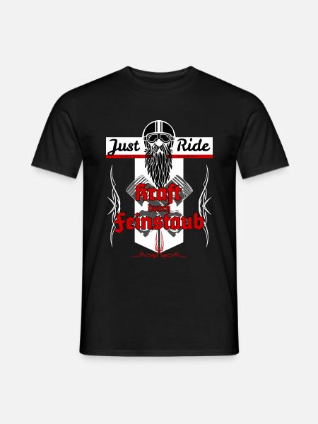 Kraft durch Feinstaub Biker T-Shirt - Männer T-Shirt - Schwarz