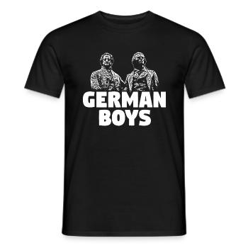 German Boys - Männer T-Shirt - Schwarz - Vorne - AI Model Male 178 light (178cm)