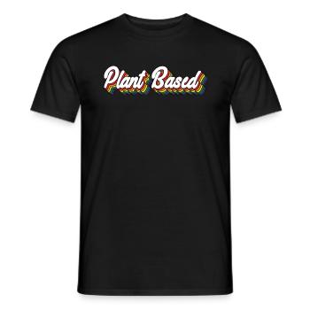 Plant Based Rainbow - Männer T-Shirt - Schwarz - Vorne - AI Model Male 178 light (178cm)