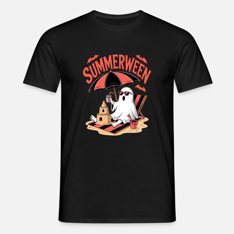 Summerween Halloween Geist - Männer T-Shirt - Schwarz