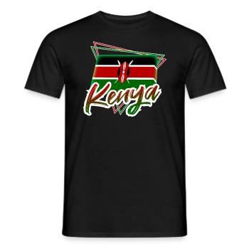 Kenya - Men's T-Shirt - black - Front - AI Model Male 178 light (178cm)