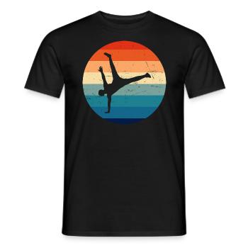 Hip Hop Hommes Femmes Bboy Hiphop Bgirl Breakdance - T-shirt homme - noir - Devant - AI Model Male 178 light (178cm)