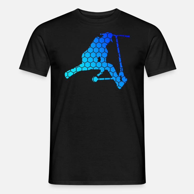 Tretroller Stunt Roller Scooter Stunt Scooter - Männer T-Shirt - Schwarz