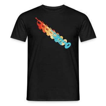Trumpet Trumpet Player Trumpet Ladies Trumpeter - Men's T-Shirt - black - Front - AI Model Male 178 light (178cm)