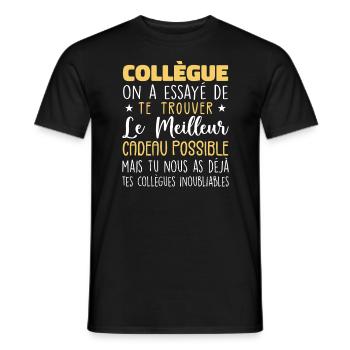 Mes Collègues Sont Inoubliables Et Extra - T-shirt homme - noir - Devant - AI Model Male 178 light (178cm)