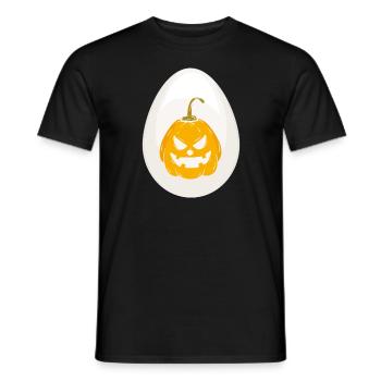 Ei Halloween Kostüm Lustiges Halloween - Männer T-Shirt - Schwarz - Vorne - AI Model Male 178 light (178cm)