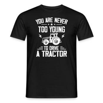 Traktor Traktoren Trecker Geschenk - T-shirt homme - noir - Devant - AI Model Male 178 light (178cm)