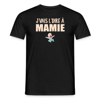 J'vais l'dire - enfant - Super Mamie - T-shirt homme - noir - Devant - AI Model Male 178 light (178cm)