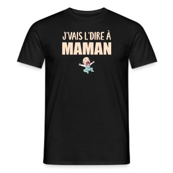 J'vais l'dire - Enfant - Phrase Drôle - T-shirt homme - noir - Devant - AI Model Male 178 light (178cm)