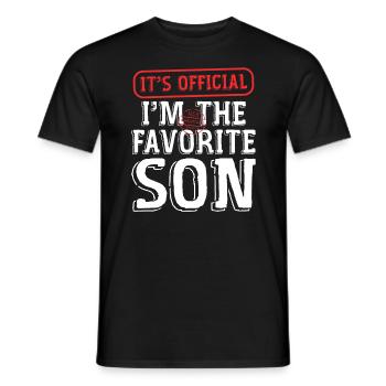 Its Official Im The Favorite Son - T-shirt homme - noir - Devant - AI Model Male 178 light (178cm)
