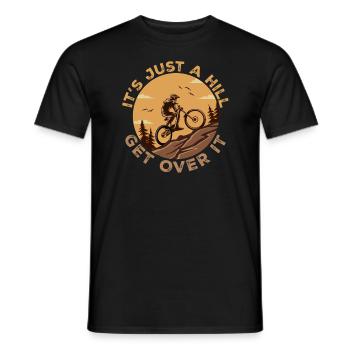 Mountain Biking Gifts For Mountain Bikers MTB Bike - T-shirt homme - noir - Devant - AI Model Male 178 light (178cm)