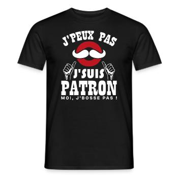 Ich kann nicht, ich bin ein Chef - Männer T-Shirt - Schwarz - Vorne - AI Model Male 178 light (178cm)