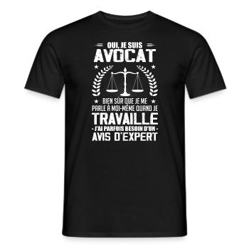 Yes I'm Lawyer Humor - Birthday Gift - Men's T-Shirt - black - Front - AI Model Male 178 light (178cm)