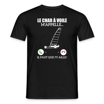 Die Sandyacht ruft mich - Männer T-Shirt - Schwarz - Vorne - AI Model Male 178 light (178cm)