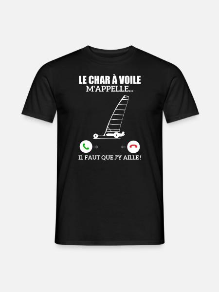Die Sandyacht ruft mich - Männer T-Shirt - Schwarz