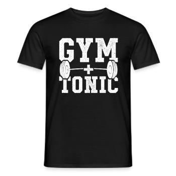 Fitness Gym - Männer T-Shirt - Schwarz - Vorne - AI Model Male 178 light (178cm)