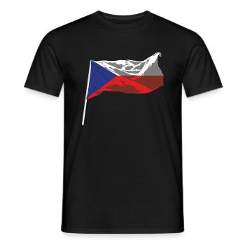 Czech Design for Czech fans - Men's T-Shirt - black - Front - AI Model Male 178 light (178cm)