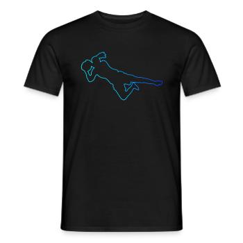 Goalkeeper Footballer Men's Football Women - Men's T-Shirt - black - Front - AI Model Male 178 light (178cm)