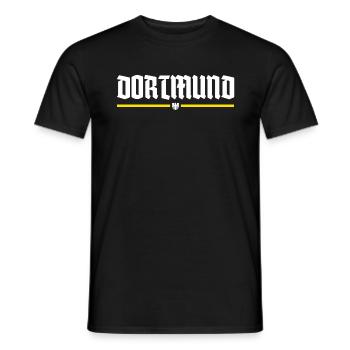 DORTMUND | HOMETOWN | FANSHIRT | GIFT - Men's T-Shirt - black - Front - AI Model Male 178 light (178cm)