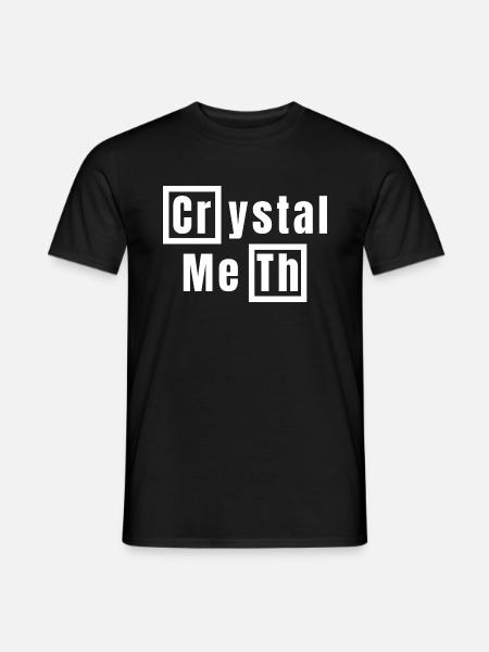 Crystal Meth - Männer T-Shirt - Schwarz