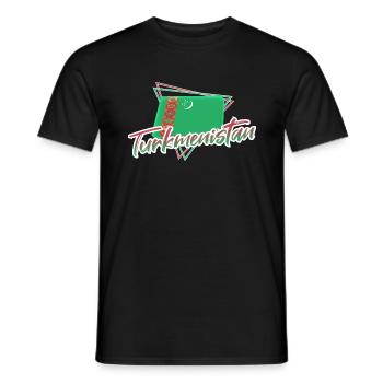 Turkmenistan - Männer T-Shirt - Schwarz - Vorne - AI Model Male 178 light (178cm)