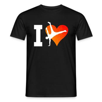 Bgirl Break Dance Femmes Hiphop Breakdance - T-shirt homme - noir - Devant - AI Model Male 178 light (178cm)