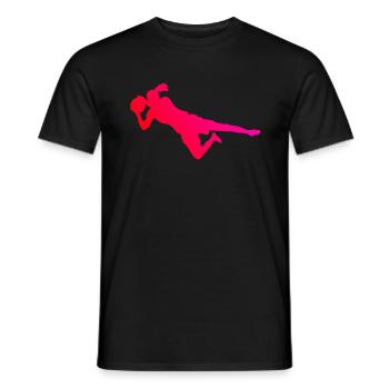 Torwart Fussball Fußball Damen Fußballspieler - Männer T-Shirt - Schwarz - Vorne - AI Model Male 178 light (178cm)