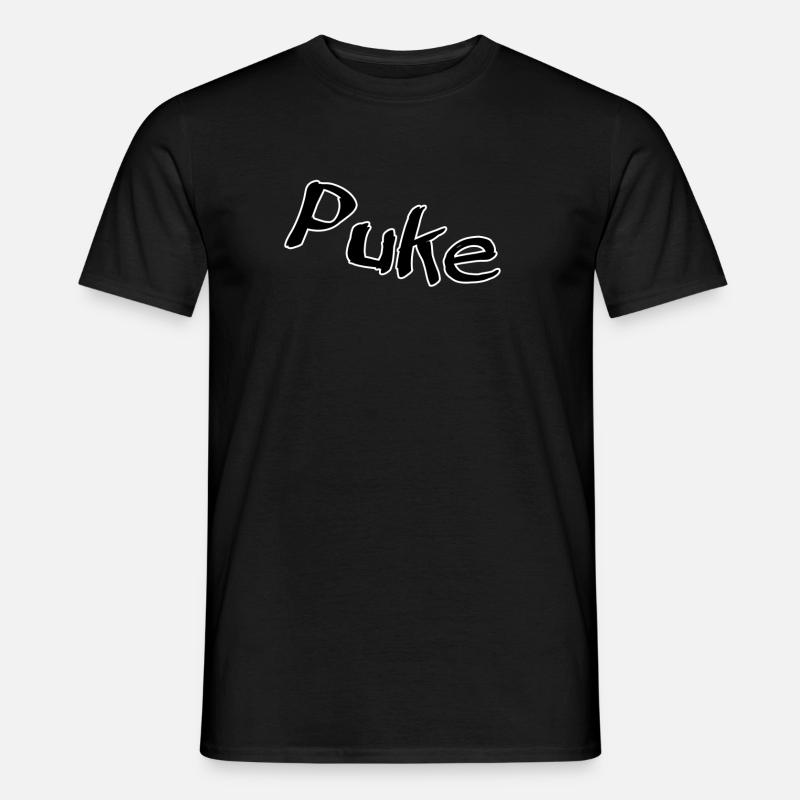 Puke - Männer T-Shirt - Schwarz