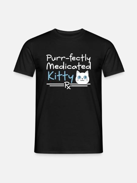 Apotheke Katze - Männer T-Shirt - Schwarz