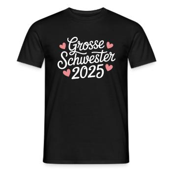 Big sister 2025 - Men's T-Shirt - black - Front - AI Model Male 178 light (178cm)