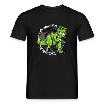 T-Rex Tyrannosaurus Costume Dino Boy Gift - Men's T-Shirt - black - Front - AI Model Male 178 light (178cm)