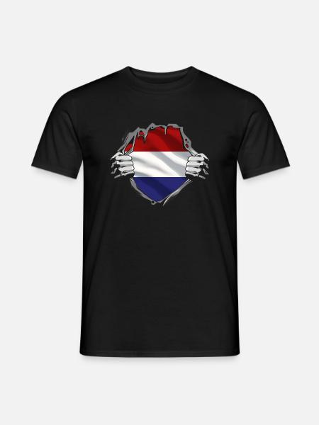 Netherlands Flag Holland Dutch Flag - Men's T-Shirt - black