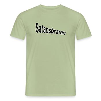 Rôti de Satan - T-shirt homme - vert sauge - Devant - AI Model Male 178 light (178cm)