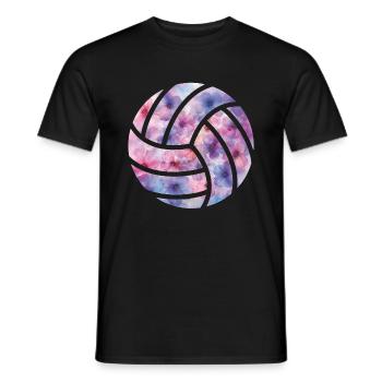Volleyball Blumen - Männer T-Shirt - Schwarz - Vorne - AI Model Male 178 light (178cm)