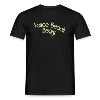 Venice beach beast - Men's T-Shirt - black - Front - AI Model Male 178 light (178cm)