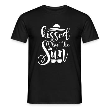 Kissed By The Sun - Männer T-Shirt - Schwarz - Vorne - AI Model Male 178 light (178cm)