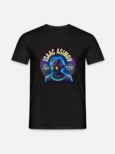 Isaac Asimov - Männer T-Shirt - Schwarz