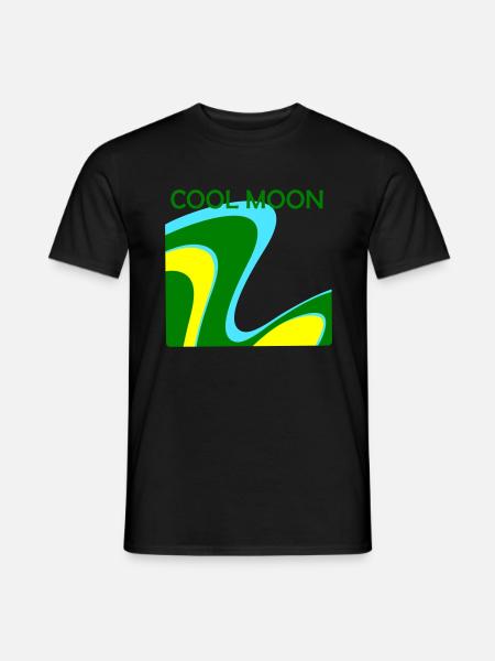 COOL MOON - Männer T-Shirt - Schwarz