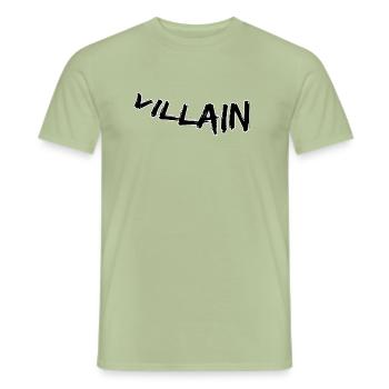 Méchant - T-shirt homme - vert sauge - Devant - AI Model Male 178 light (178cm)