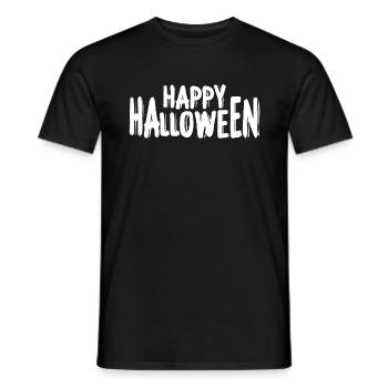 Happy Halloween - Männer T-Shirt - Schwarz - Vorne - AI Model Male 178 light (178cm)