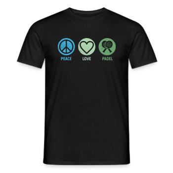 Padel Padelspieler Padeltennis Padel Tennis - Männer T-Shirt - Schwarz - Vorne - AI Model Male 178 light (178cm)