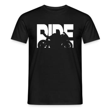 Superbike Rennmotorrad Ride Fahren - Männer T-Shirt - Schwarz - Vorne - AI Model Male 178 light (178cm)