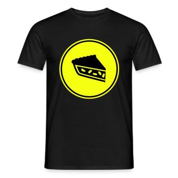 Apple pie - Men's T-Shirt - black - Front - AI Model Male 178 light (178cm)