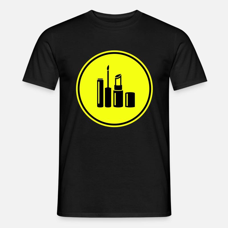 Make Up Kosmetik Icon - Männer T-Shirt - Schwarz