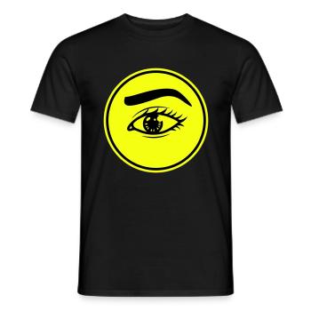 Augen symbol - Männer T-Shirt - Schwarz - Vorne - AI Model Male 178 light (178cm)